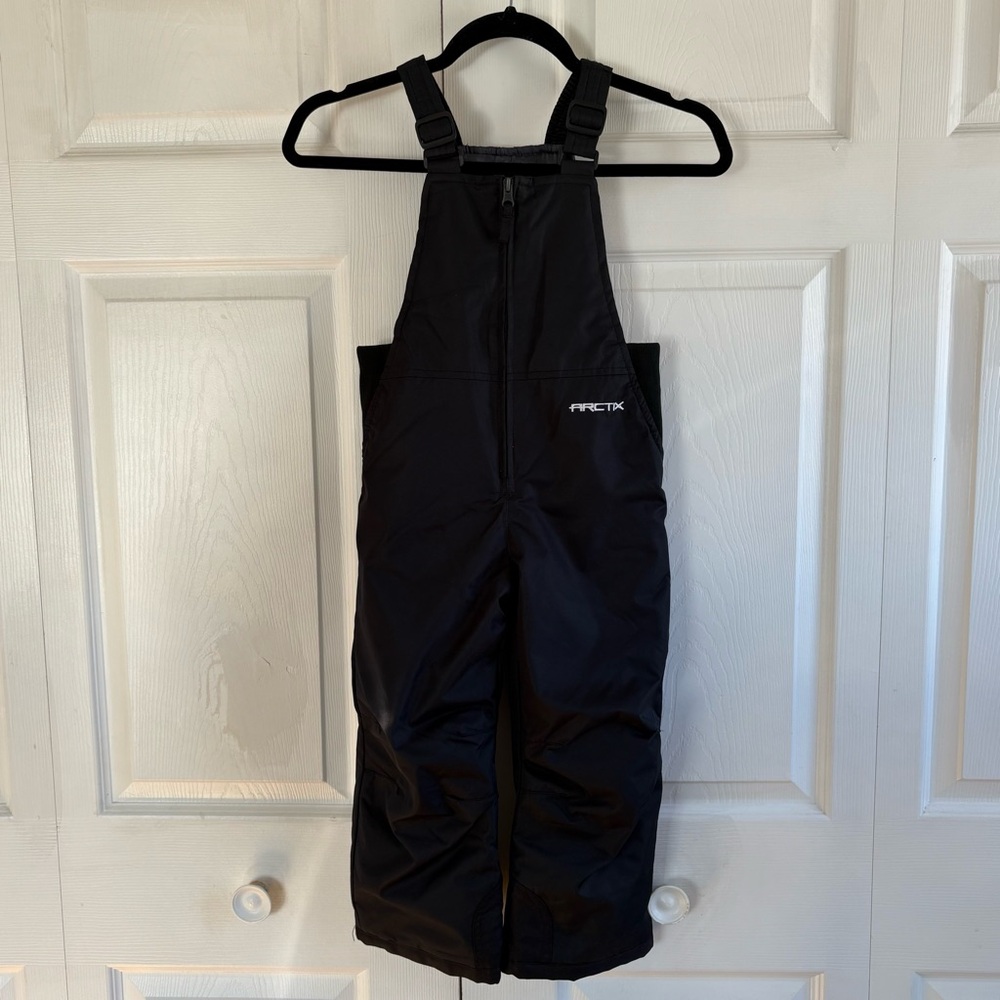 Arctix Black Snow Bib Pants Boys Girls Kids Overall Snowsuit 4T‎ Waterproof Warm